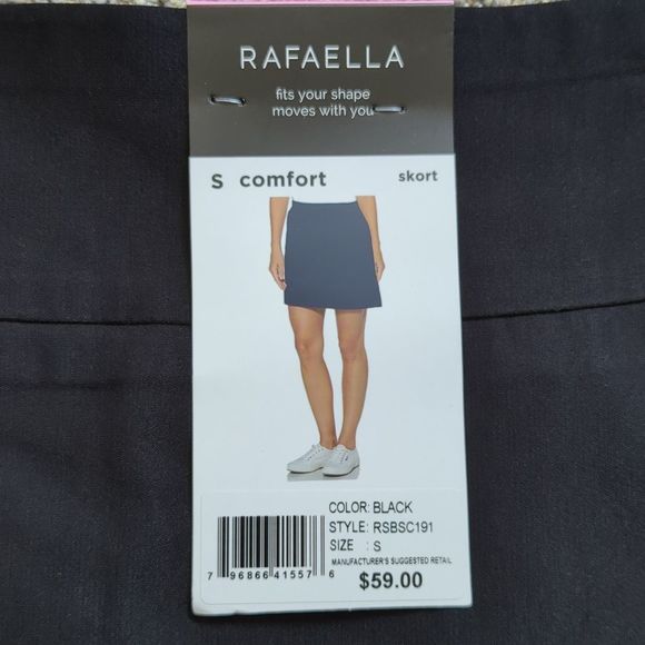 Rafaella Black Skort - Picture 2 of 3